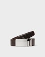 Moras leather belt Dark brown Saddler