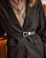 Amarela leather belt Black Saddler