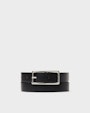Averno leather belt Black Saddler