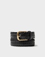 Vico leather belt Black Saddler