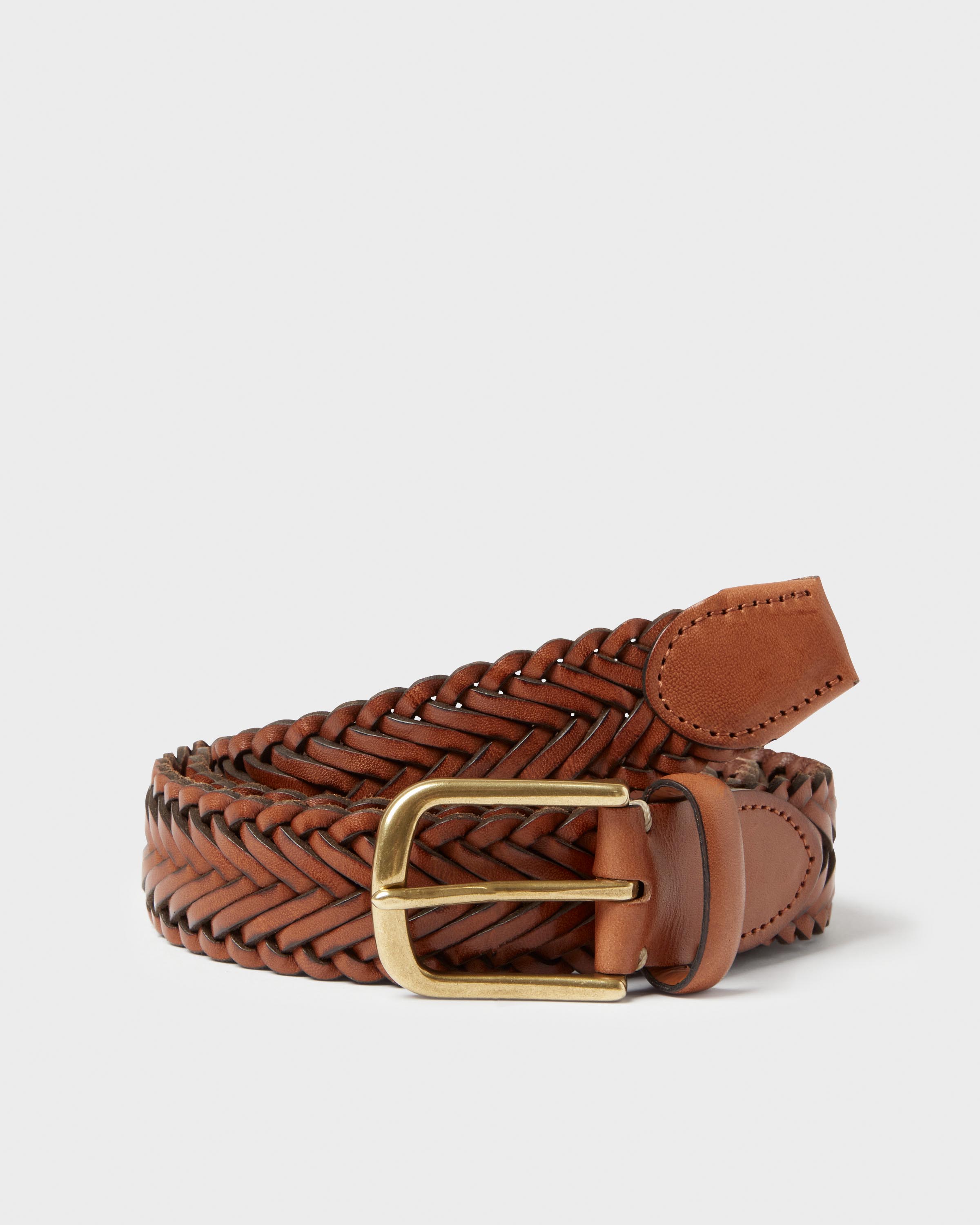 WOVEN LEATHER BELT