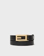 Nimmen leather belt Black Saddler