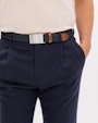 Bolmen leather belt Blue Saddler