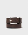 Bergviken leather belt Dark brown Saddler