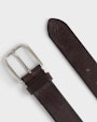 Bergviken leather belt Dark brown Saddler