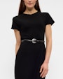 Stina leather belt Black Saddler