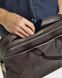 Noret computer bag Dark brown Saddler