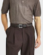 Marley läderbälte Mörkbrun Saddler