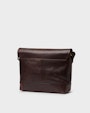 Aiden messenger bag Dark brown Saddler