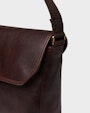 Aiden messenger bag Dark brown Saddler