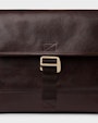 Aiden messenger bag Dark brown Saddler