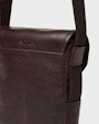 Kean messengertaske Mørkebrun Saddler