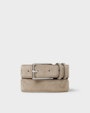 Robin suede belt Grey Saddler