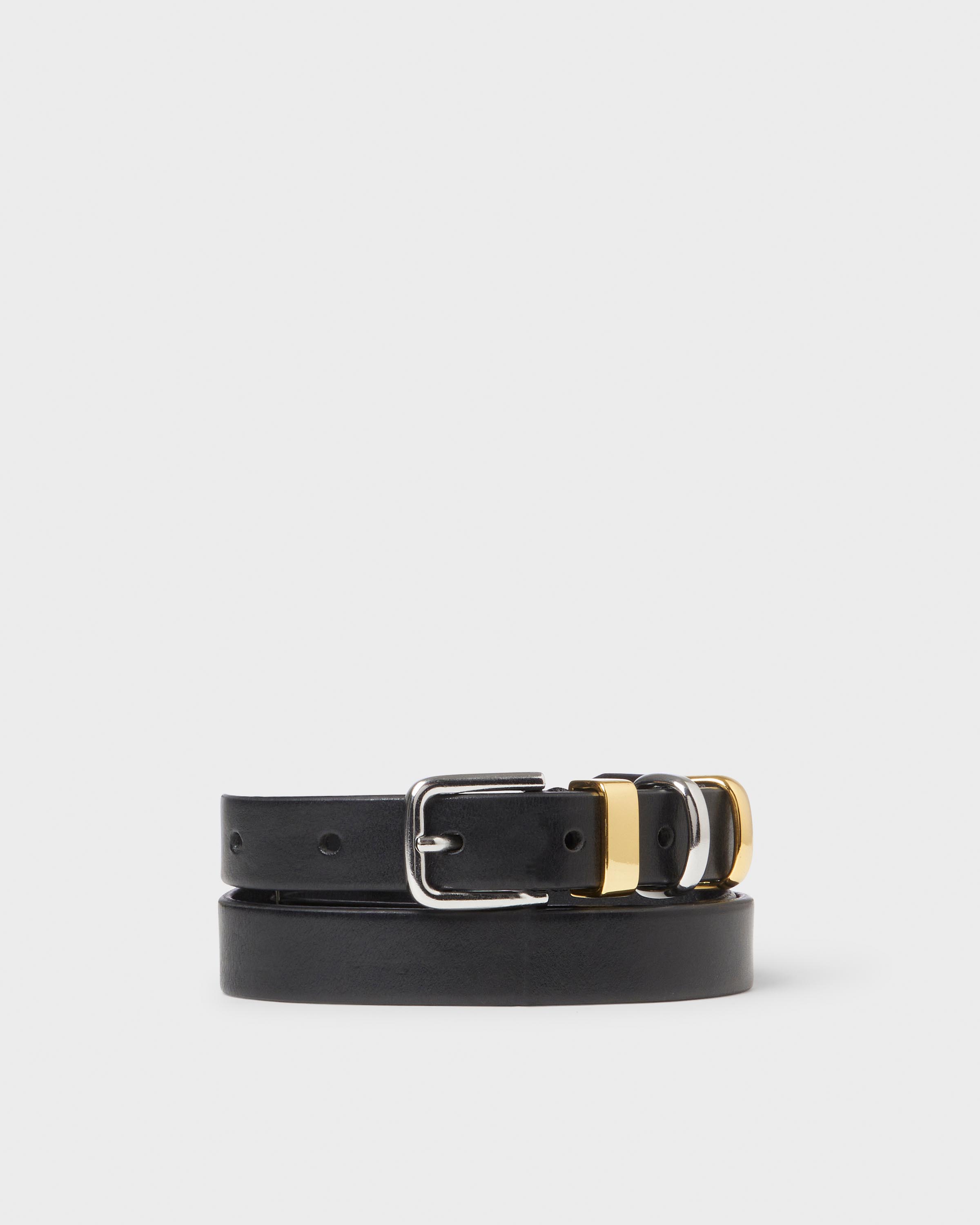 新品未使用　LOHEN COW LEATER SLASH BELT(GOLD) 6718_1b4c52d4e8-774690001_01-
