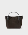Inés mini tote bag Dark brown Saddler
