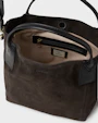 Inés mini tote bag Dark brown Saddler