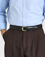 Carl läderbälte Svart Saddler
