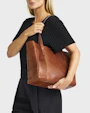 Garda mini tote taske Brun Saddler