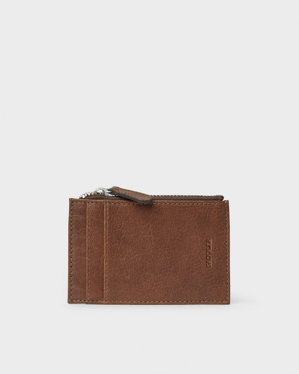 Black & Saddle Brown Leather Slim Wallet